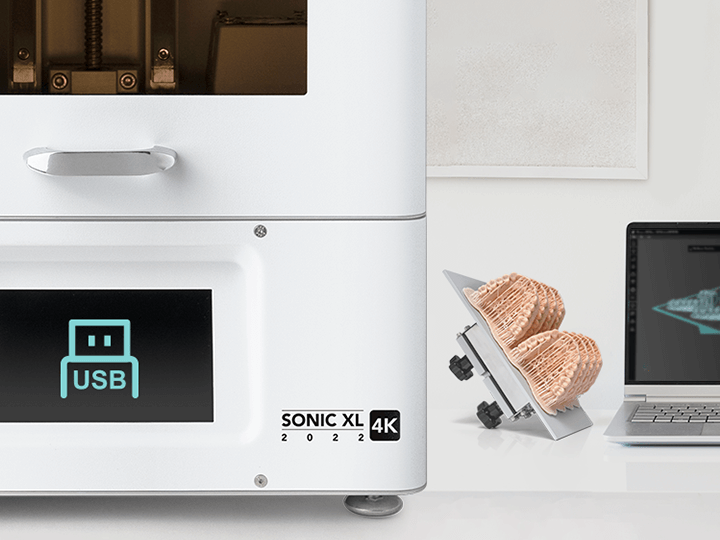 Sonic XL 4K 2022: How to start printing via WIFI and USB