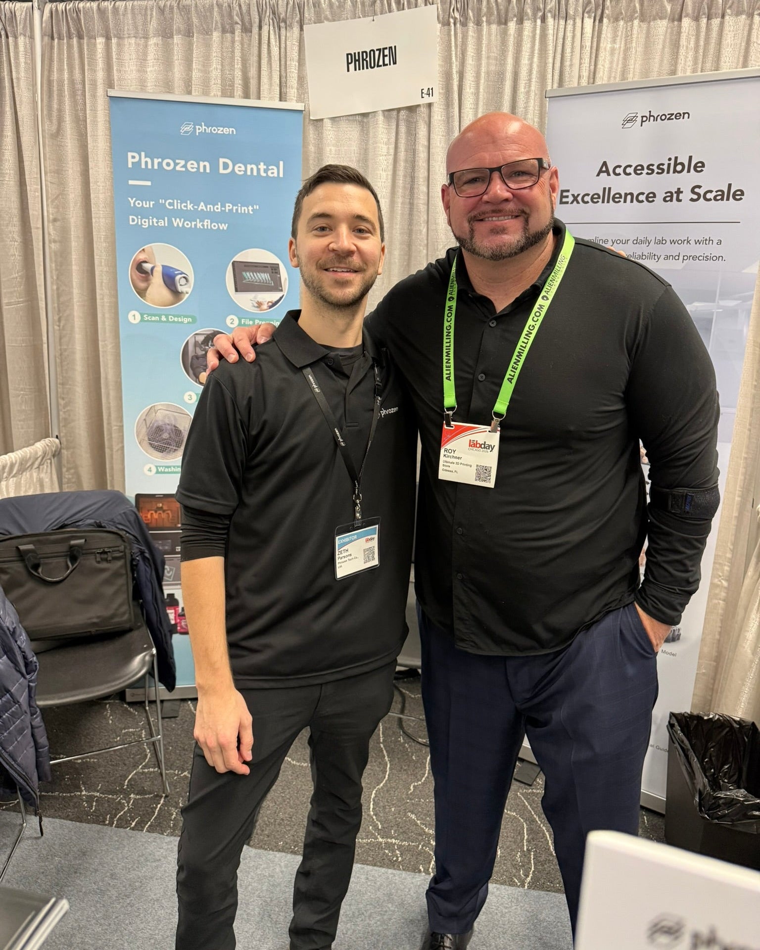 The Phrozen Dental team connects with industry professionals and partners at LMT LAB DAY 2026 to discuss digital dentistry workflows and 3D printing solutions.